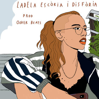 An ink drawing of a barren tree with monkeys in its branches